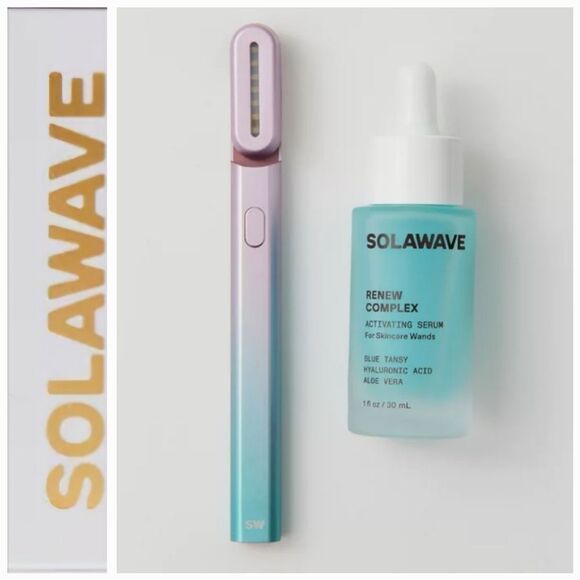 Solawave Advanced 4-In-1 Skincare Wand & Activating Serum Kit